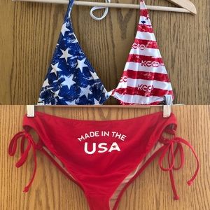 🇺🇸KCCO💙❤️🤍JULY 4th🇺🇸USA Chivette bikini👙